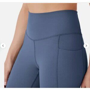 Members‎ Mark Everyday Smoothing Flare Yoga Pants Soft Blue Sz. M